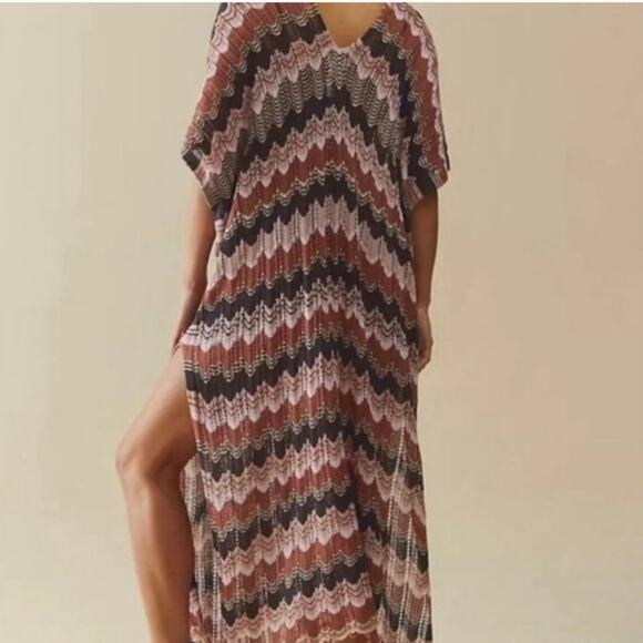 Free People Beach Wave Crochet Knit Poncho One Size Dress - Picture 6 of 6